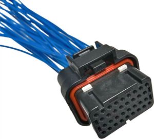 Connecteur Automobile Étanche TE SuperSeal 1437290 3.0mm, Boîtier de Prise 26-34 Circuits 12-240V, Double Verrouillage, Faisceau de Câbles Personnalisé - Product Image 3