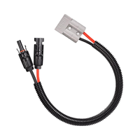Câble adaptateur de connecteur solaire 50A avec rallonge PV 1000V 1500V étanche IP68 pour panneau solaire et stockage de batterie