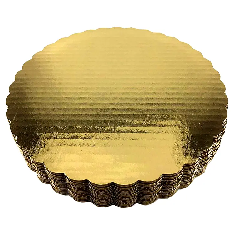 Hot sale Cake Decorating Gold Cake Board Round Circle Cardboard Base Card For Cake Packaging