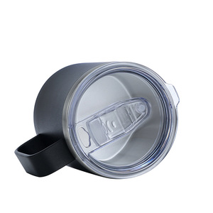 Custom Logo 12oz/14oz/16oz Powder Coated Thermal Vacuum Insulated Stainless Steel Travel Mugs Handle Stainless Steel Tumblers - Product Image 3