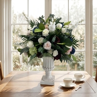 Vente chaude 2027, boule de feuilles vertes artificielles de haute qualité, 80 cm, boule de fleurs pour la décoration de mariage
