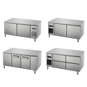 Congélateur commercial sous comptoir en acier inoxydable, réfrigérateurs sous comptoir à trois portes et congélateurs de cuisine commerciale - Product Image 6