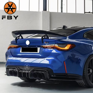 Diffuseur de pare-chocs arrière en fibre de carbone de style ADR de haute qualité pour <span class=keywords><strong>BMW</strong></span> <span class=keywords><strong>G80</strong></span> M3 G82 M4 2020+ Kit de carrosserie de pare-chocs arrière - Product Image 5