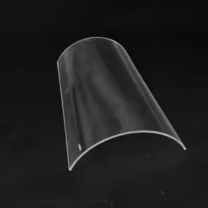 Plaque acrylique thermoformée incurvée transparente de 3 mm, panneau de couverture PMMA transparent pliable, découpe sur mesure disponible - Product Image 1