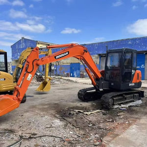Mini excavadora usada genuina DOOSAN DH55, excavadora hidráulica compacta de 5,5 toneladas, alta calidad y bajas horas de trabajo - Product Image 1