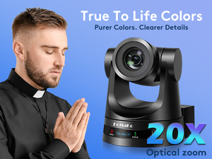 FMK20SDI Pro PTZ Cámara HDMI 20x Zoom óptico Transmisión en vivo PoE Servicios DE LA IGLESIA Educación de adoración 1080P 60FPS HDMI PTZ Cámara - Product Image 6