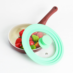 Couvercles universels pour casseroles Hyri, qualité alimentaire, multi-tailles, en silicone et verre trempé, pour casseroles et poêles - Product Image 3
