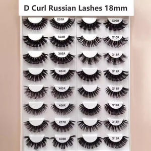 Classique russe bande cils moelleux naturel Faux vison cils synthétique 3D luxe Faux vison cils en gros - Product Image 4