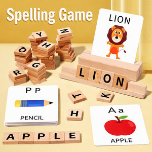 เกมส์ตัวอักษรไม้มอนเตสซอรี่ขายส่ง บัตร<span class=keywords><strong>คำ</strong></span><span class=keywords><strong>ศัพท์</strong></span>จับคู่สำหรับเด็กเล็ก เรียนรู้ก่อนวัยเรียน - Product Image 1