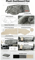 Hyundai Elantra HD 2007-2010 Plüsch-Armaturenbrettmatte Anti-UV Sonnenschutz Abdeckung Auto-Innenausstattung Armaturenbrett-Abdeckung