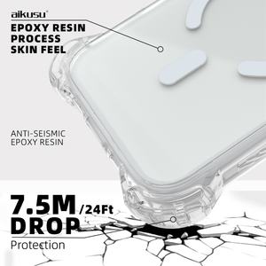 Funda Transparente para Teléfono Aikusu, Anti-Amarillamiento, Resina Epoxi Magnética, Venta al por Mayor, para iPhone 17 16 15 14 13 Plus Pro Max - Product Image 3