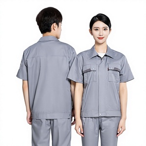 Vêtements <span class=keywords><strong>de</strong></span> travail antistatiques en polyester pour hommes, bandes réfléchissantes, uniforme d'électricien, station-service PetroChina - Product Image 1