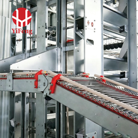 Cage à poules automatique de type H, 4 ou 5 niveaux, haute densité, pour 20 000 oiseaux, en acier galvanisé à chaud, poulailler OEM