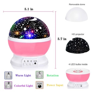 Projecteur led produisant l'image d'un ciel étoilé, rotatif à 360 degrés, luminaire décoratif idéal pour la chambre d'un enfant, ou comme cadeau de noël - Product Image 5