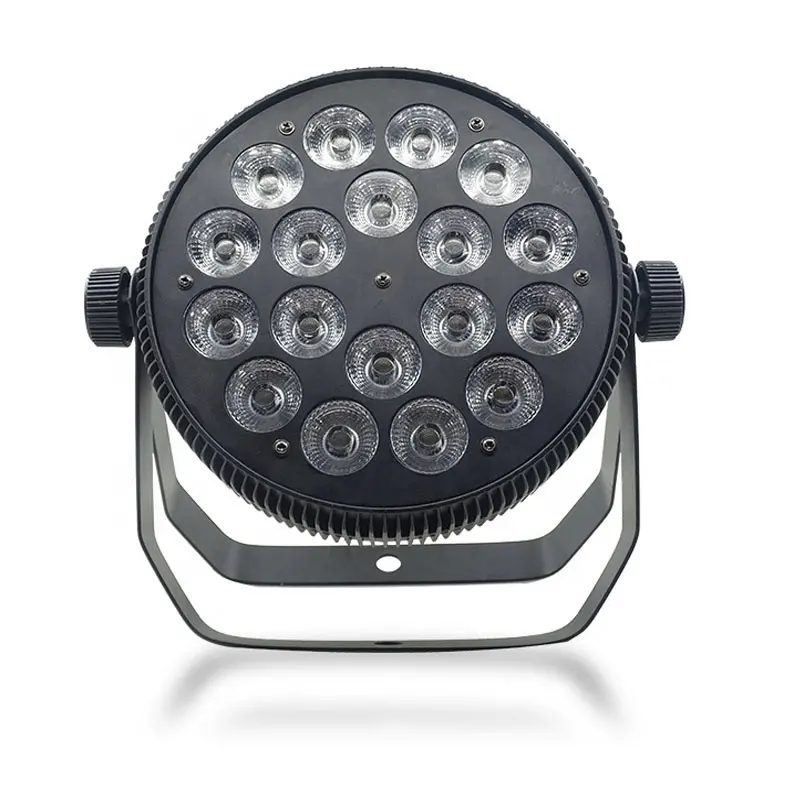 ไฟ LED PAR 18x10W RGBW + UV 5in1ไฟ LED PAR สำหรับดีเจเวทีเต้นรำไฟ LED ล้างผนังขายดีไฟ DMX บาร์