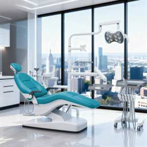 Set completo regolabile sedia dentale di alta qualità per trattamento dentale sedia attrezzature cliniche per moderni studi dentistici - Product Image 2