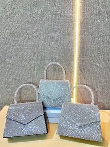 New Cross-border European American Fashion Retro Full Chain Small <b>Square</b> Evening Crossbody Bag Rhinestone Cover Tanjing - Product Image 5
