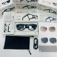 Lunettes Intelligentes AIMB-G2 Pro AI avec Caméra 8MP, Stabilisation d'Image Sans Fil BT, Capture Photo/Vidéo, Diffusion en Direct et Traduction IA