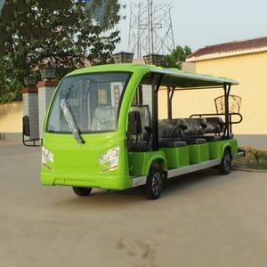 Nuova combinazione di colori blu e bianco-modello di <span class=keywords><strong>auto</strong></span> popolare Bus navetta turistico moderno elettrico L14 - Product Image 4