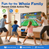 Console de jeu à reconnaissance corporelle IA pour enfants, boîte de jeu interactive de sport d'intérieur pour toute la famille, cadeau pour les 3-12 ans