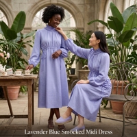 Robe longue romantique pour femme à col volanté, manches bouffantes, taille ajustable par cordon, robe décontractée pour les rendez-vous
