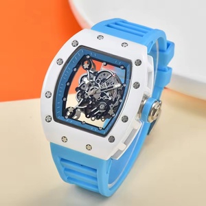 Lightweight Carbon Fiber Fully Hollow Barrel-shaped Dial, Sapphire Crystal, Soft Silicone, <b>Automatic</b> Mechanical Watch - Product Image 4