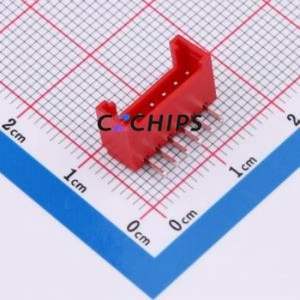 WAFER-HY2.0-6PWZ-R62 Wire-to-Board Pin Header Bent Lead Through Hole,P=2mm Connector 1x6P 2mm Right Angle Insert HY - Product Image 1