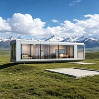 Kit de maison préfabriquée en structure acier Royalstar F40, 1 chambre, 2 salons, 1 salle de bain, 1 balcon, bureau, bâtiment de vacances