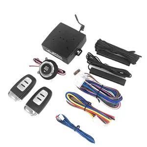 Satu Tombol Mulai Retrofit 12V Entri Tanpa Kunci Mobil Sistem Anti-maling Remote Mulai GPS OBD