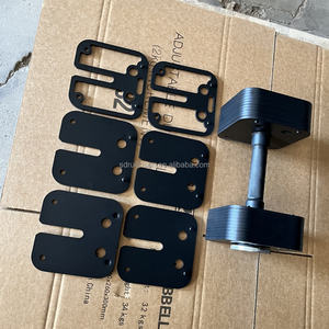 Haltère réglable de nouvelle conception, poids maximum 100 kg pour usage domestique et commercial - Product Image 6