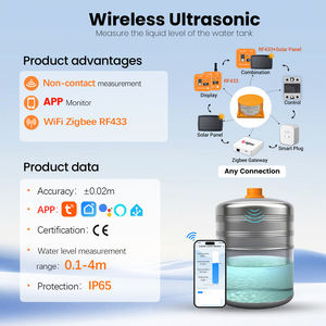 Sensor Alarm Indikator Tingkat Cairan Bahan Bakar Minyak Air Nirkabel Zigbee Tuya Aplikasi Seluler <span class=keywords><strong>Monitor</strong></span> Tangki Jarak Jauh - Product Image 2