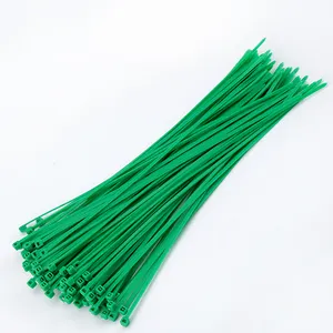 NLZD Offre Spéciale Vert En Nylon Attaches De Câbles Pour Jardin Décoration D'arbre