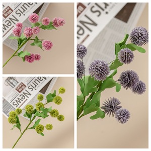Fleurs artificielles CallaFloral rose, vert, violet, en plastique, pour décorations de mariage, bouquets, fournitures d'artisanat - Product Image 3