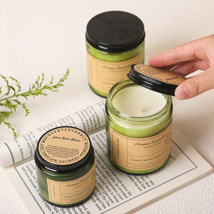 Vela Aromática de Cera de Soja Semimanual, en Botella de Vidrio Marrón, para el Hogar, Dormitorio, Regalo Festivo, Esencial para el Sueño - Product Image 3