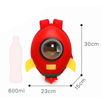 Süper Şirin Su Geçirmez YENİ Roket 3D Tasarımlı EVA Unisex Çocuk Okul Sırt Çantası Okula Dönüş Hediyesi
