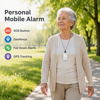 Traceur GPS EV12 pour personnes âgées atteintes de démence avec appel SOS, alerte de chute, pendentif anti-errance 4G LTE pour la sécurité des personnes atteintes d'Alzheimer
