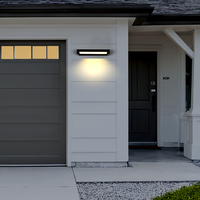 Applique murale LED étanche à angle réglable pour porche, design IP65, 12W, 18W, 30W