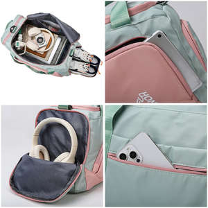 Custom Multifunctional Waterproof Gym Travel <b>Backpack</b> Duffel Bag Weekender Overnight Short Trip Fashionable Zipper Independent - Product Image 6