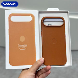 VAWI L006 iPhone用レザー磁気電話ケース17 16 15 14 13 12 11 Pro Max耐衝撃性レザーCapa De Celularロゴカスタマイズ - Product Image 6
