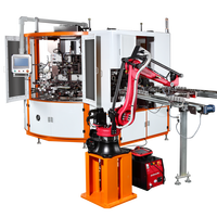 Haohe Automatische Servo-Siebdruckmaschine UV-Tintendrucker 2-Farben-Papieretikettendrucker 2700-3500 Stück/Std. 200x300mm Max. Druckfläche