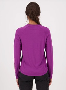 Jersey de <span class=keywords><strong>Ciclismo</strong></span> de lana <span class=keywords><strong>merino</strong></span> para mujer con tela Wind Break en la parte delantera <span class=keywords><strong>Merino</strong></span> Bike Wind Jersey - Product Image 4