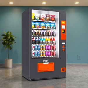 Distributeur automatique de snacks et de boissons avec réfrigération et accepteur de billets, reconditionné - Product Image 3