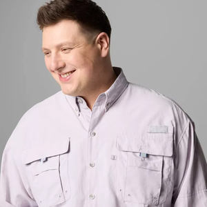 Camisa de pesca con botones, estilo occidental, con diseños de peces, reflectante, con estampado digital de camuflaje. - Product Image 5