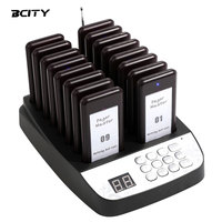 Système de téléavertisseur de restaurant sans fil BCITY 916PRO Durable et longue portée pour les cafés, les hôtels et la restauration rapide 16 Beepers