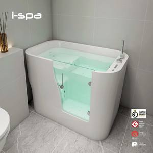 Bañera independiente moderna de acrílico I-Spa EAZY02 con forma rectangular - Product Image 1
