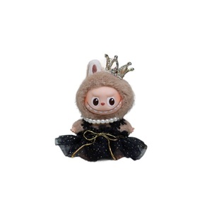 <b>Mini</b> Labubu Doll Clothes 10cm Fourth Generation Princess Hepburn Secret Code Outfit Vinyl Keychain Blind Box Fashion Toy - Product Image 5