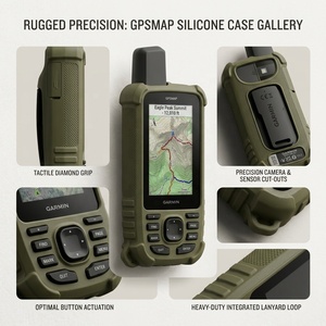 Étui de protection antichoc en silicone souple écologique personnalisable pour <span class=keywords><strong>GPS</strong></span> portable <span class=keywords><strong>Garmin</strong></span> GPSMAP 67 – Idéal pour l'extérieur - Product Image 5