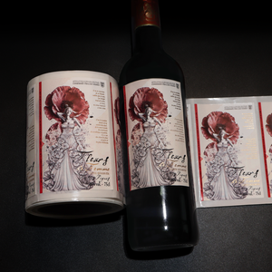 Étiquette <span class=keywords><strong>de</strong></span> vin personnalisée <span class=keywords><strong>de</strong></span> luxe, estampage à chaud doré, finition en relief 3D multicouche, papier <span class=keywords><strong>d</strong></span>'art haut <span class=keywords><strong>de</strong></span> gamme, autocollant <span class=keywords><strong>de</strong></span> vin haut <span class=keywords><strong>de</strong></span> gamme - Product Image 3