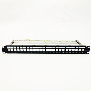 Pannello Patch Vuoto/Non Caricato Cat.<span class=keywords><strong>6a</strong></span> da 19 Pollici 1U <span class=keywords><strong>S</strong></span>/<span class=keywords><strong>FTP</strong></span> Schermato per Montaggio su Rack con Filo di Terra, Prodotto in Cina - Product Image 1