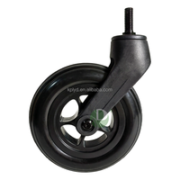 Ventes directes d'usine Roulettes universelles Roulettes en caoutchouc solide de 6 pouces Fauteuil roulant médical Roues avant Roues silencieuses de 150mm